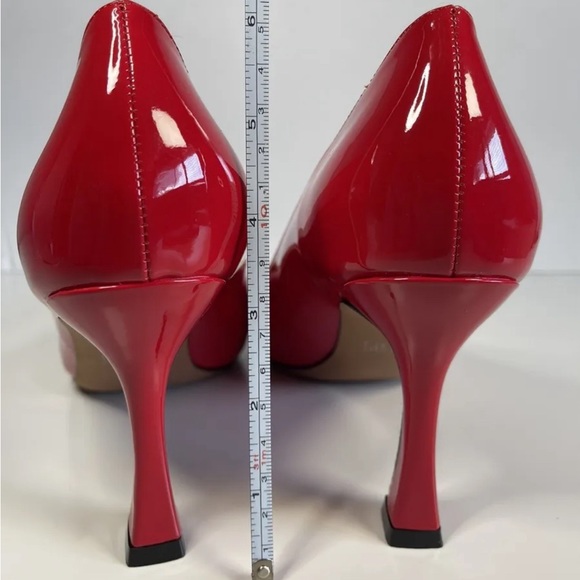Skysterry Red Patent Pointed Spool Heel, Women’s Size 10/ EU 41, New - Picture 4 of 7